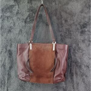 Brighton Santa Rosa Brown Leather Suede Purse F188219